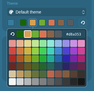 Faction colors picker